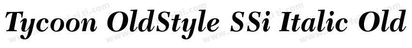 Tycoon OldStyle SSi Italic Old Style Figures字体转换